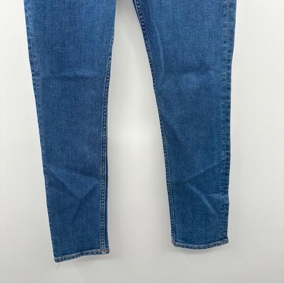 Re/done High Rise Medium Wash Skinny Leg Jeans Button Fly Sz 30 - Picture 3 of 12
